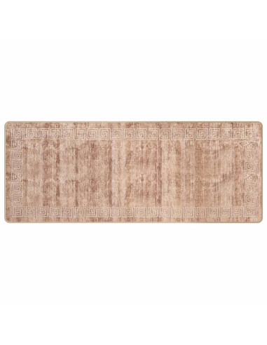 Runner Tappeto MARSA Bianco 80 x 200 cm Poliestere e PVC
