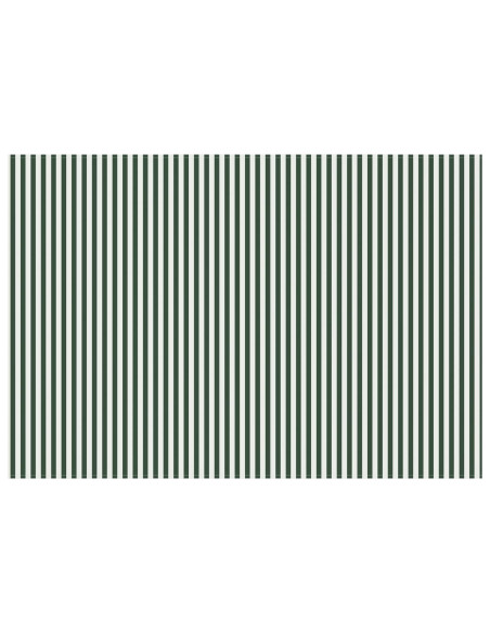 Telo di ricambio per tenda da sole Verde e Bianco 500 × 300 cm