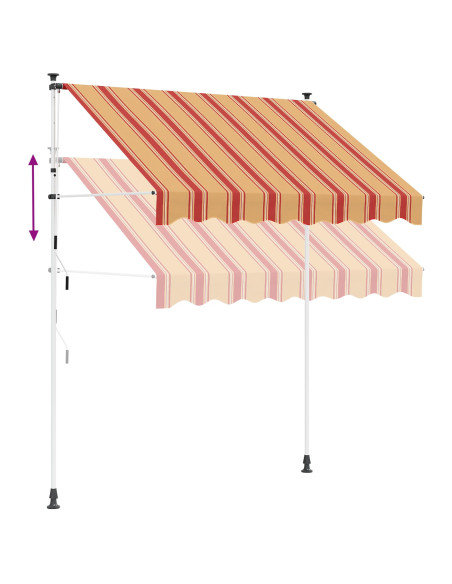 Tenda retrattile manuale Multicolore 100 x 115 x 300 cm