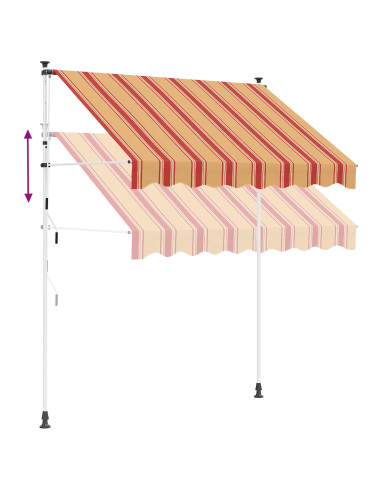 Tenda retrattile manuale Multicolore 250 x 115 x 300 cm