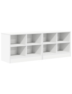 Armadietto per letto 2 pcs Bianco 66 x 33 x 48 cm