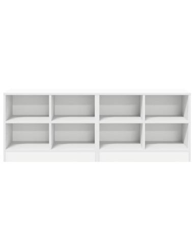 Armadietto per letto 2 pcs Bianco 66 x 33 x 48 cm