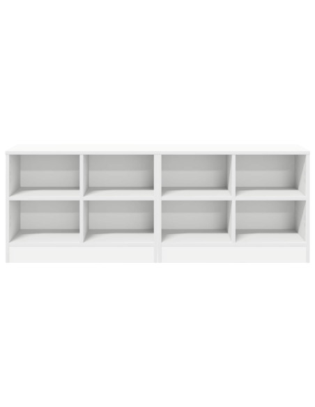 Armadietto per letto 2 pcs Bianco 66 x 33 x 48 cm