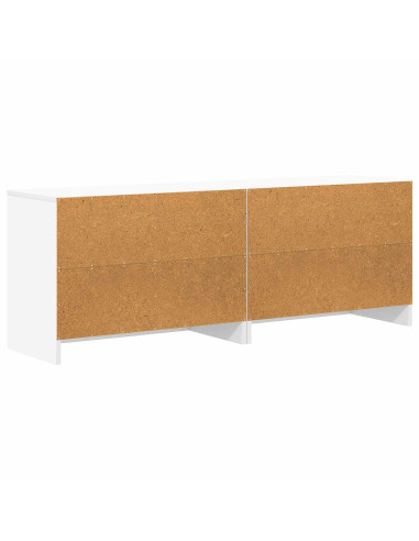 Armadietto per letto 2 pcs Bianco 66 x 33 x 48 cm