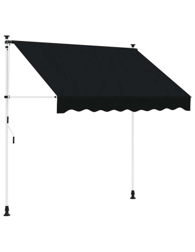 Tenda retrattile manuale Nero 300 cm