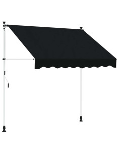 Tenda retrattile manuale Nero 350 cm