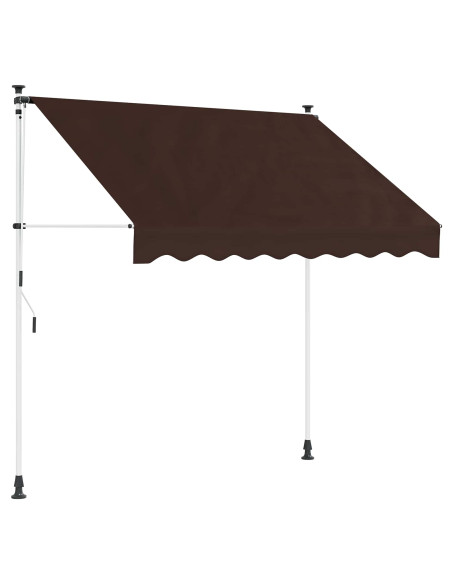 Tenda retrattile manuale Marrone 150 cm