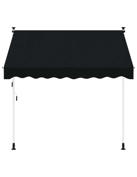 Tenda retrattile manuale Nero 250 cm