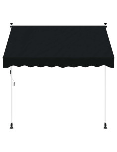 Tenda retrattile manuale Nero 300 cm 2