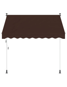 Tenda retrattile manuale Marrone 150 cm 2