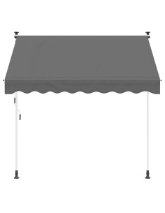 Tenda retrattile manuale Grigio Chiaro 250 cm 2