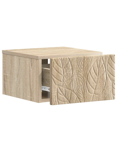 Tavolino da Parete Laterale 2 pcs Rovere Sonoma