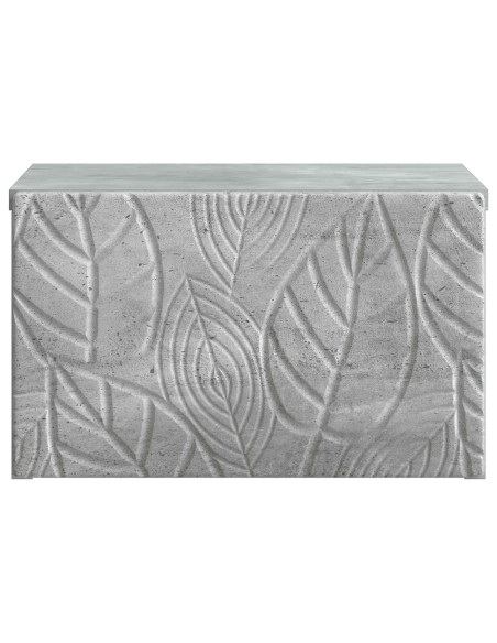 Tavolino da Parete Laterale Grigio Cemento 34,5 x 33 x 20 cm