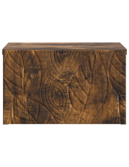 Tavolino da Parete Laterale Rovere Fumo 34,5 x 33 x 20 cm