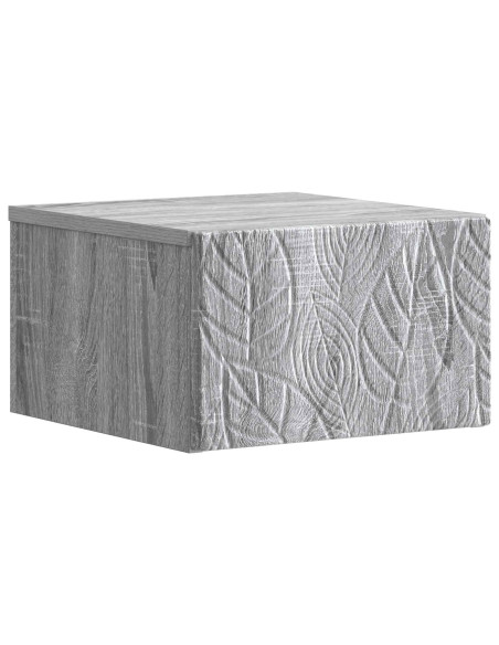 Tavolino da Parete Laterale 2 pcs Sonoma grigio