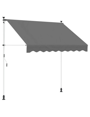 Tenda retrattile manuale Grigio Chiaro 350 cm