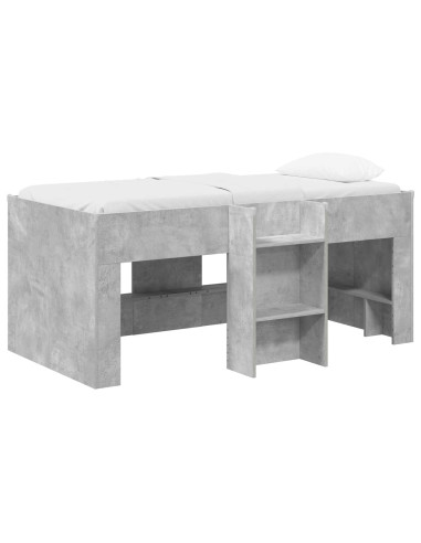 Letto Alto per Bambini 2 pcs Calcestruzzo 163 x 101,1 x 68,5 cm