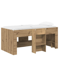 Letto Alto per Bambini 2 pcs Rovere Artigianale