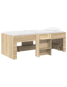 Letto Alto per Bambini 2 pcs Rovere Sonoma 90 x 190 cm