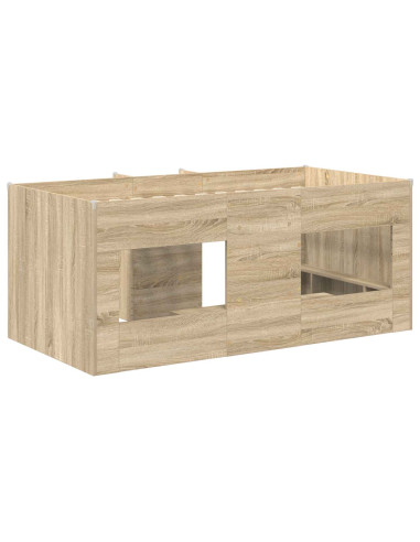 Letto Alto per Bambini 2 pcs Sonoma 163 x 101,1 x 68,5 cm