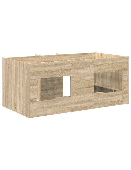 Letto Alto per Bambini 2 pcs Sonoma 163 x 101,1 x 68,5 cm