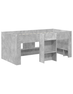 Letto Alto per Bambini 2 pcs Calcestruzzo 163 x 101,1 x 68,5 cm 2