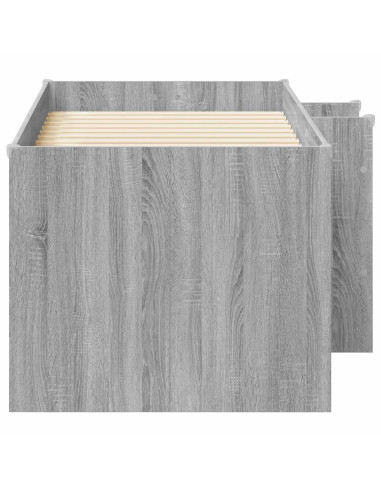 Letto Alto per Bambini 2 pcs Sonoma grigio Legno ingegnerizzato