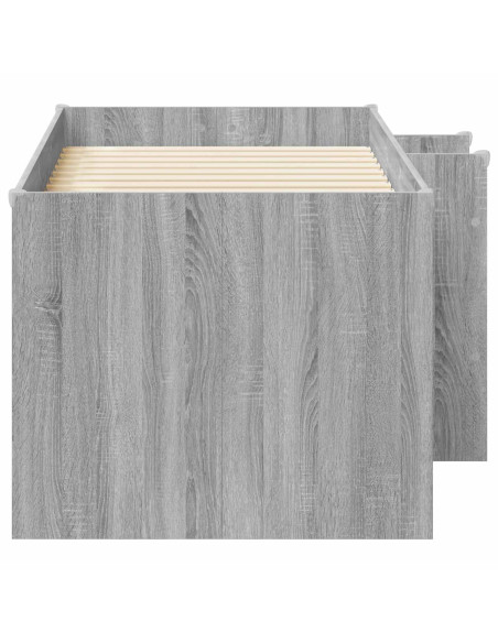 Letto Alto per Bambini 2 pcs Sonoma grigio Legno ingegnerizzato