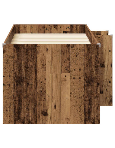 Letto Alto per Bambini 2 pcs Legno antico 163 x 101,1 x 68,5 cm
