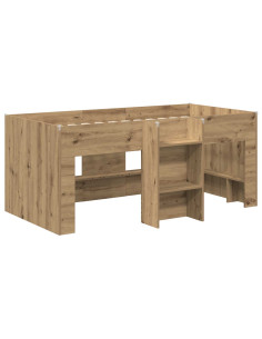 Letto Alto per Bambini 2 pcs Rovere Artigianale 2