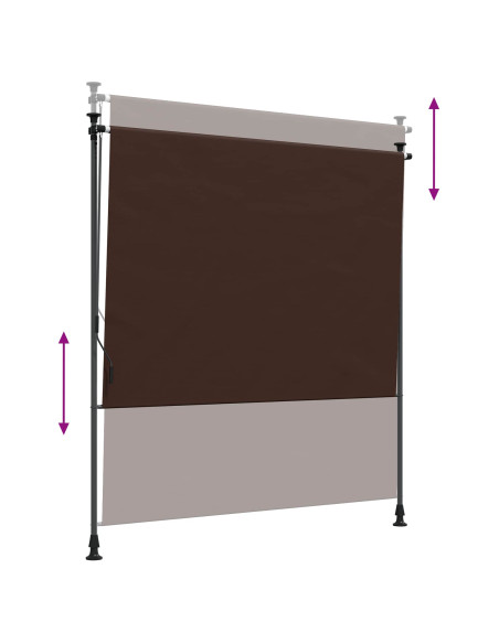 Tenda a Rullo Esterna Marrone 150 x 270 cm