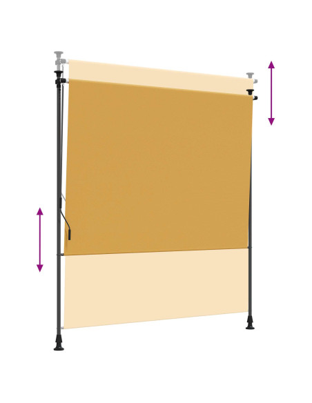 Tenda a Rullo Esterna Sabbia 150 x 270 cm