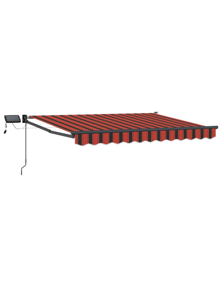 Tenda retrattile manuale con LED 3,5 x 2 m