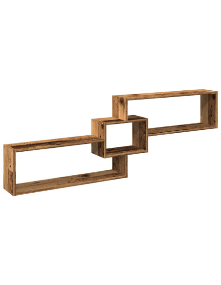 Mobile a Parete 158x18x53 cm Legno Antico in Legno Multistrato