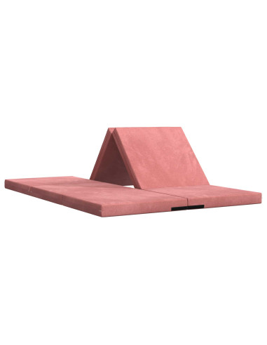 Divano Letto Pieghevole 140 x 67 x 45 cm Rosa