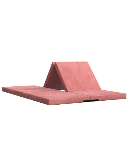 Divano Letto Pieghevole 140 x 67 x 45 cm Rosa
