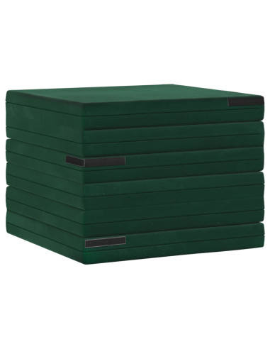 Divano Letto Pieghevole 140 x 67 x 45 cm Verde Scuro