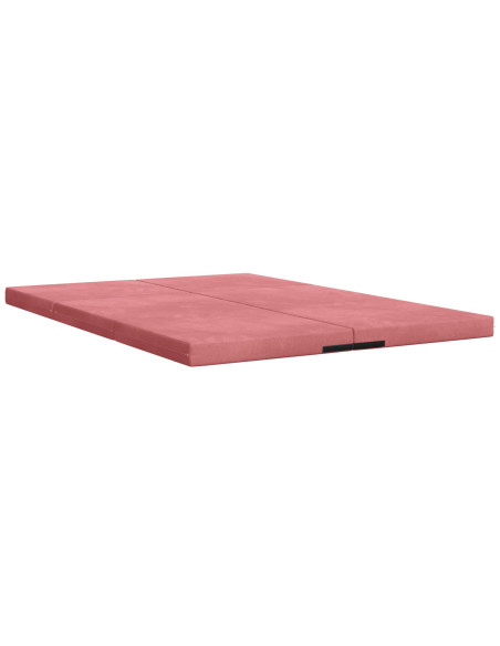 Divano Letto Pieghevole 140 x 67 x 45 cm Rosa