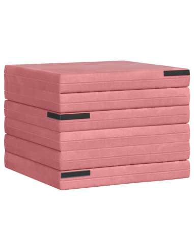 Divano Letto Pieghevole 140 x 67 x 45 cm Rosa