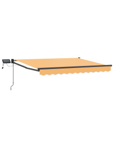 Tenda retrattile manuale con LED Sabbia