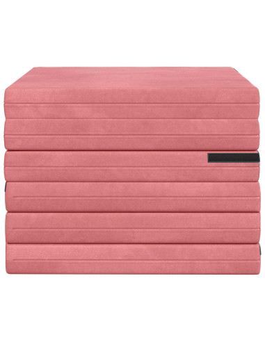 Divano Letto Pieghevole 140 x 67 x 45 cm Rosa