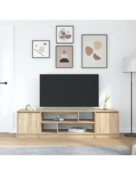 Mobile Porta TV Rovere Sonoma 188,5x41x50 cm in Truciolato