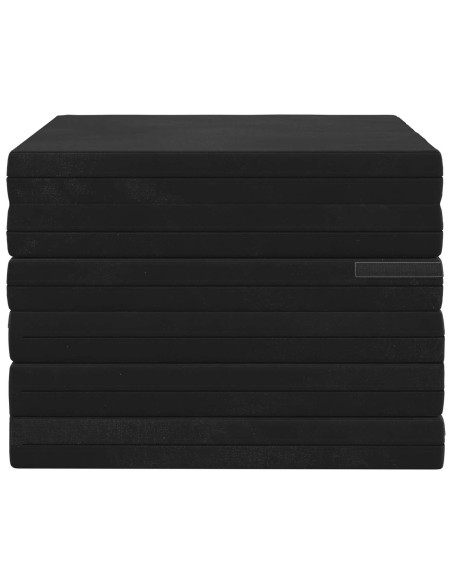 Divano Letto Pieghevole 140 x 67 x 45 cm Nero