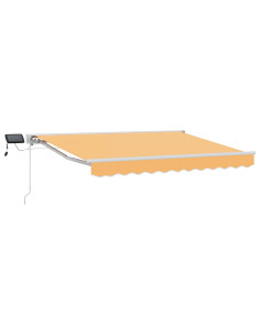 Cornice per Tenda Manuale con LED Sabbia 2,5 x 2 m