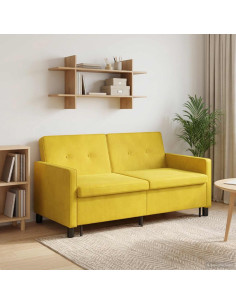 Divano letto Giallo Tessuto