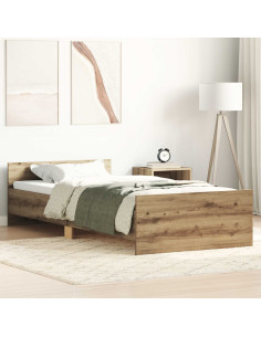 Struttura letto con testata Rovere Artigianale 80 x 200 cm