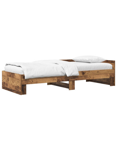 Struttura letto con testata Legno antico 80 x 200 cm