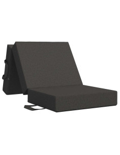 Divano Letto Pieghevole 90 x 63 x 45 cm Grigio Scuro