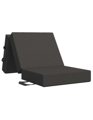 Divano Letto Pieghevole 90 x 63 x 45 cm Grigio Scuro