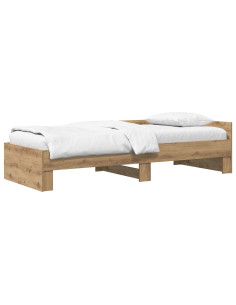 Struttura letto con testata Rovere Artigianale 80 x 200 cm